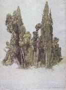 Samuel Palmer The Cypresses at the Villa d'Este oil painting on canvas
